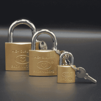 Imitation Brass Straight Blade Padlock