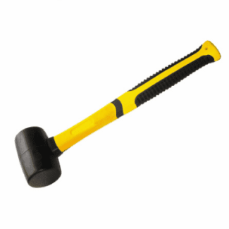 Fiber handle rubber hammer, tile laying hammer